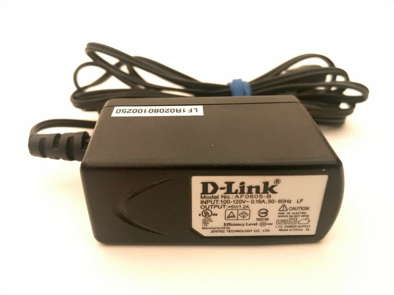 100% brand New D-Link AF0605-B 5V 1.2A DC AC Power Adapter